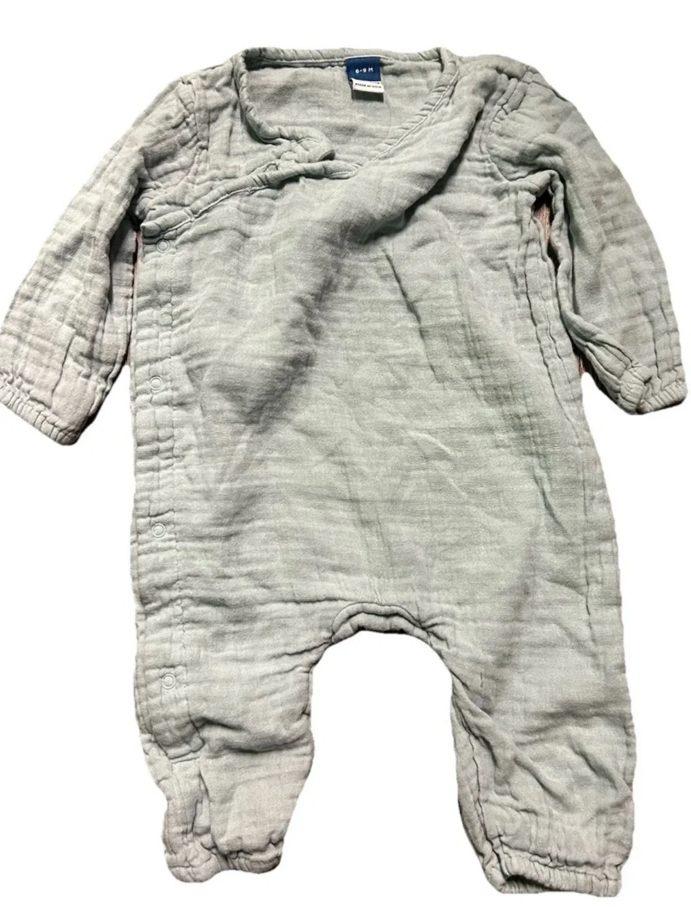 Baby Girl Clothing Muslin One Piece Pants Shorts Short Sleeves Size 6-9 Months
